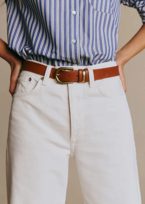 Ceinture Taylor - Cuir Naturel Héritage — image 4