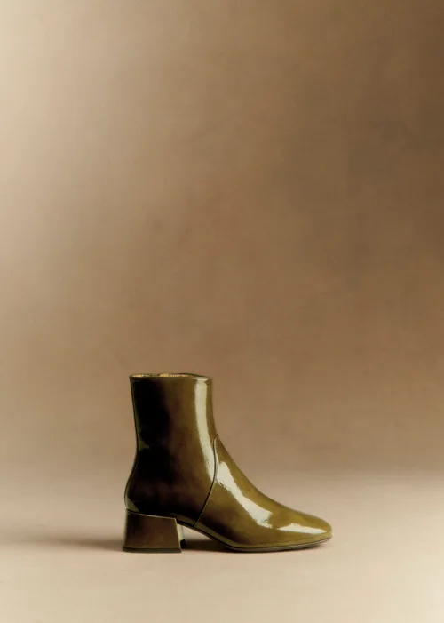 Bottines Low Paulette - Kaki Vernis — image 4