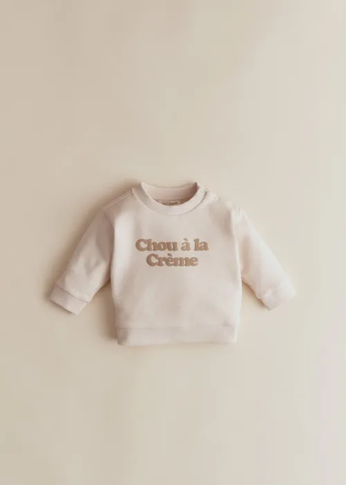 Sweat-Shirt Chou à la crème - Crème / Sable Doux