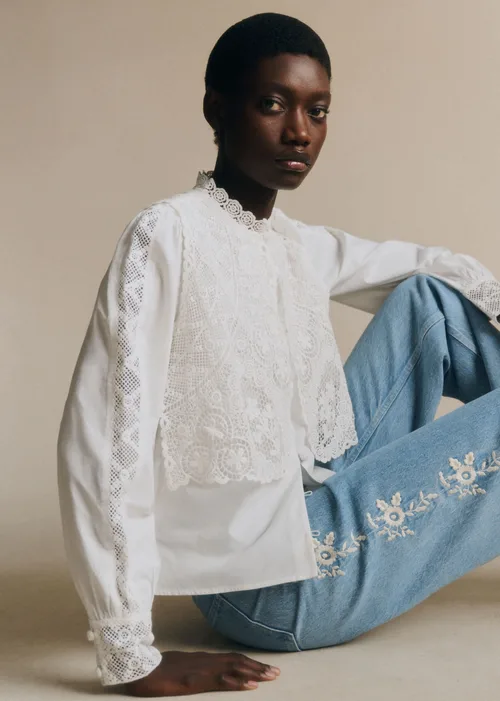 Chemise Beryl - Sézane x SEA NY - Ecru — image 6
