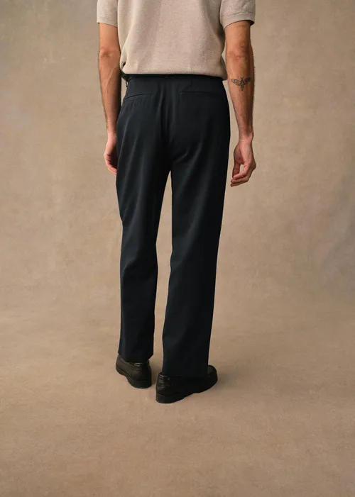 Pantalon Dusk Élastiqué - Bleu Foncé — image 4