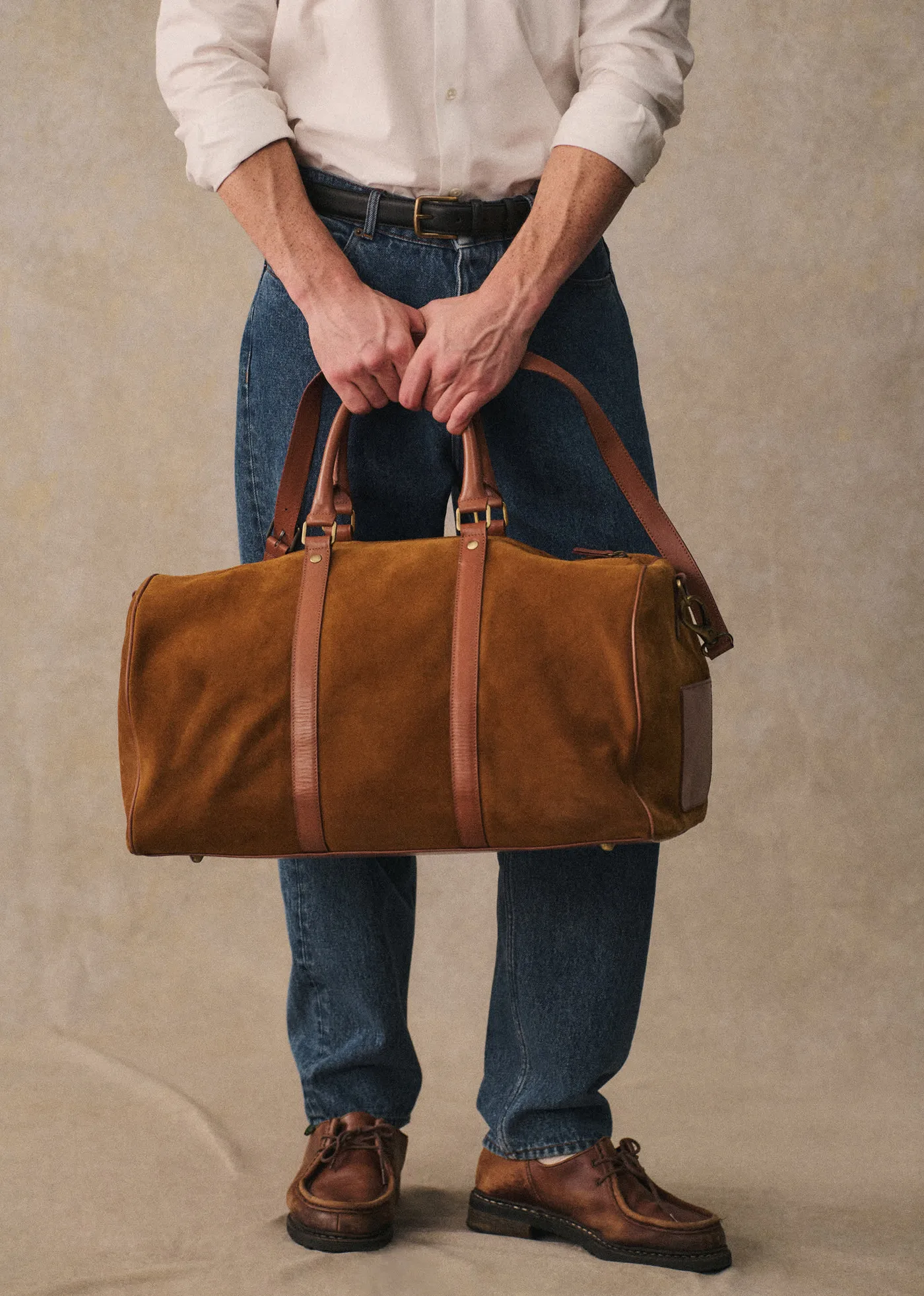 Sac Weekender Larkins - Daim Camel