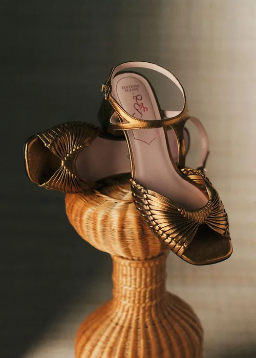 Sandales Charlie - CFM Souliers x Éditions Sézane - Métal Bronze