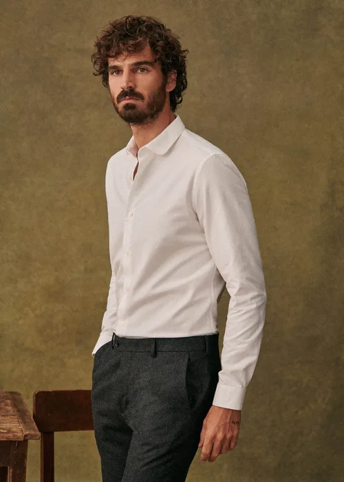 Chemise Bruce Pinpoint - Blanc — image 4