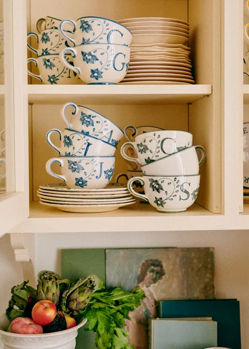 Tasse Poème - Bleu orage - Lettre G — image 3