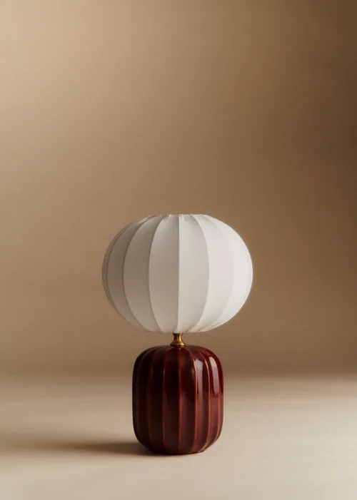 Lampe Traviata petit modèle - Moka - Abat-jour Sonate - Écru — image 4