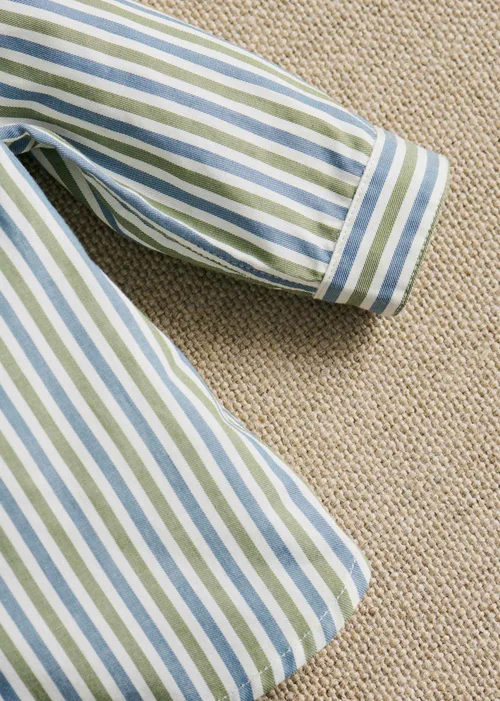 Chemise Benny - Rayure Kaki / Bleu — image 3