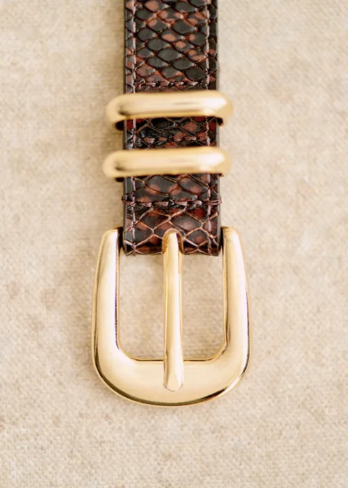 Ceinture Livie - Marron Python — image 3