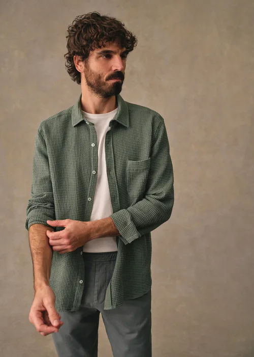 Chemise Lars Gaufrée - Vert Sauge — image 6