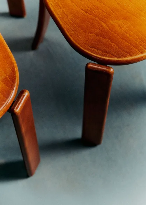 Lot de 4 chaises scandinave vintage en bois massif - Bois Massif — image 7