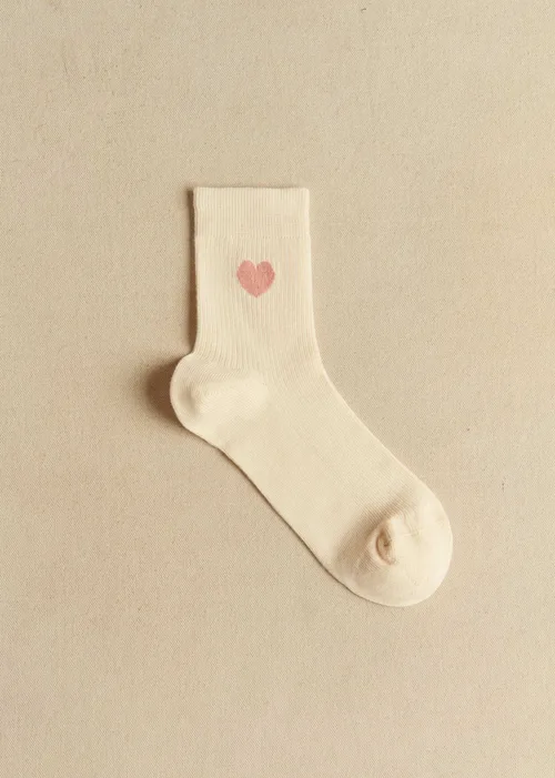 Chaussettes Coeur - Blush