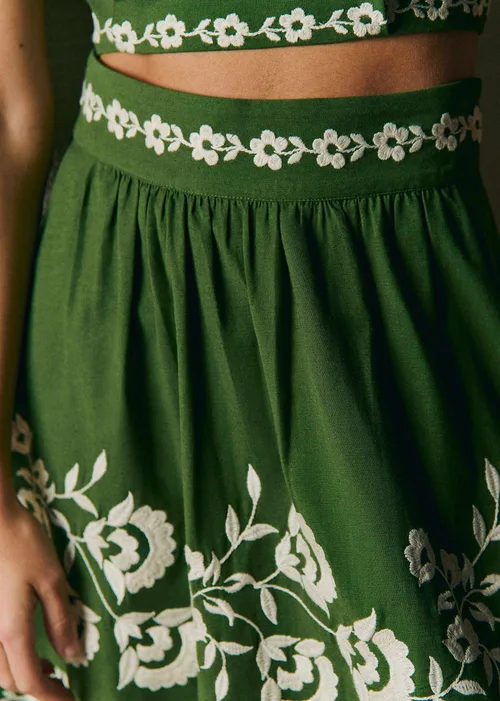 Jupe Siloé - Vert d'Été — image 2