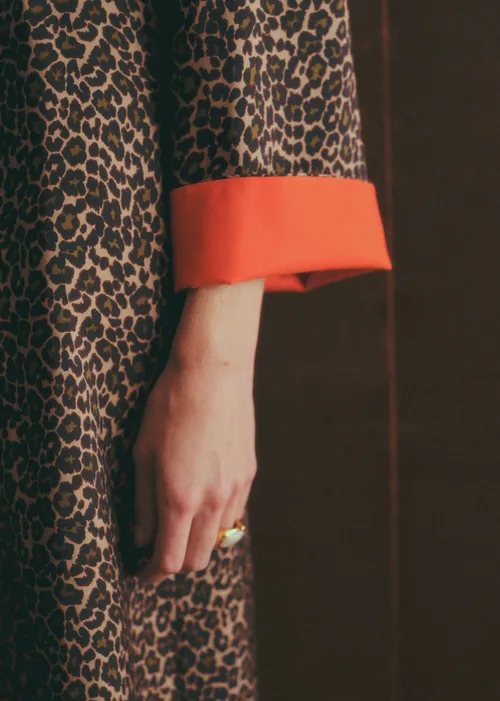 Robe Line - Imprimé Winter Leopard Camel — image 4