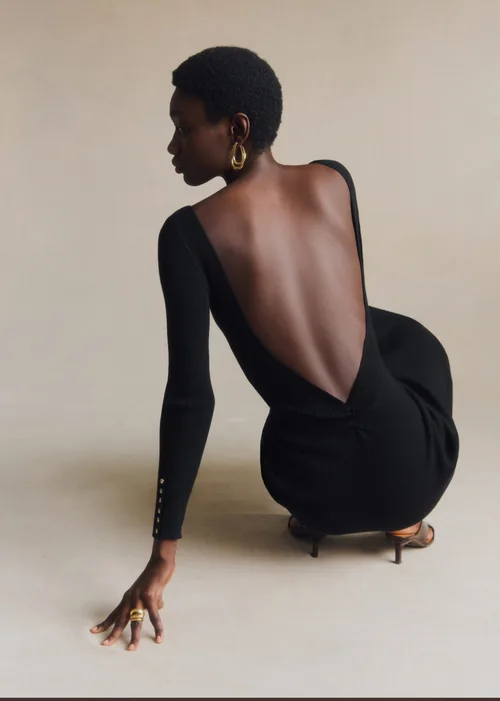 Robe Vivianne - Noir Doré