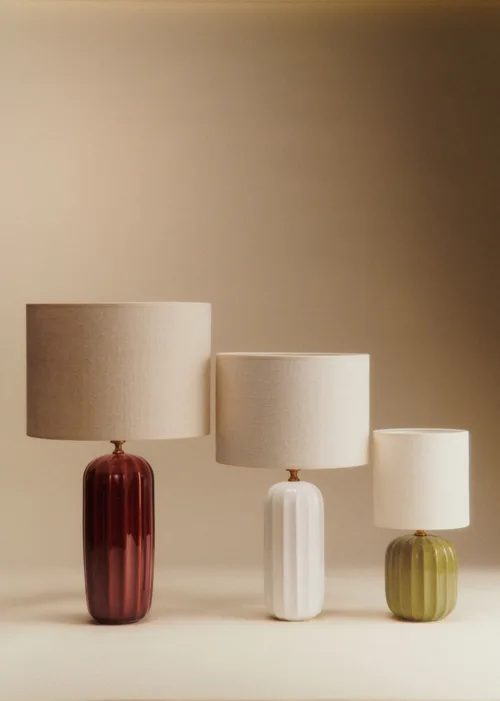 Lampe Traviata Grand Modèle - Moka - Abat-jour Dolce - Jute Écru — image 4