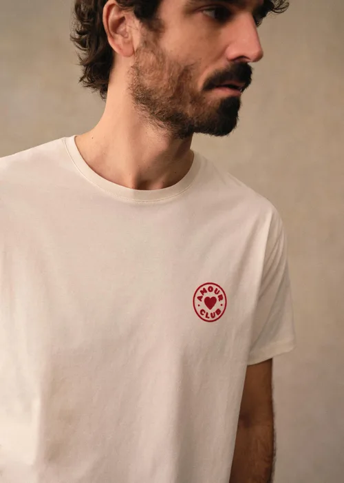 T-Shirt Macaron Amour Club - Écru — image 4
