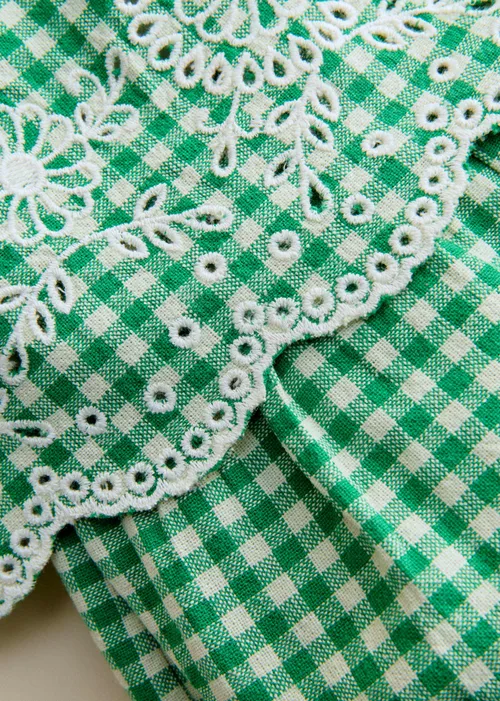 Blouse Nolane - Vichy Vert — image 3