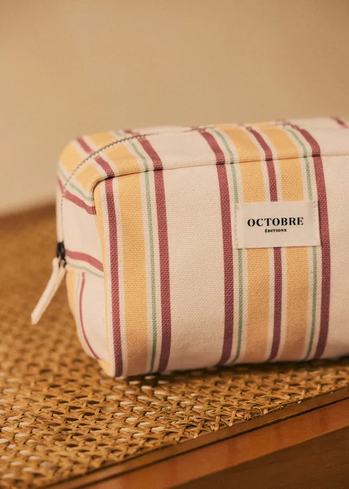 Trousse de toilette Twyman - Écru Rayures Multicolore — image 3