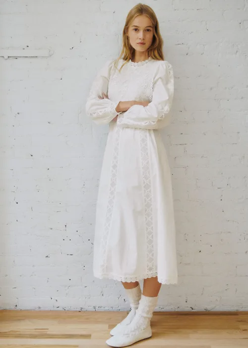 Robe Beryla - Sézane x SEA NY - Ecru