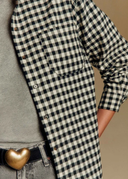 Chemise Max - Carreaux Noir Ecru — image 2