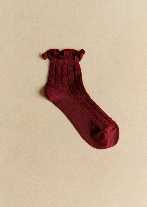 Chaussettes Deva - Bordeaux
