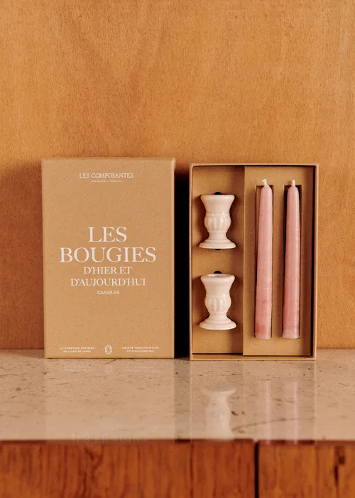 Coffret Bougeoirs Piano et Chandelles - Petit Modèle - Nude — image 4