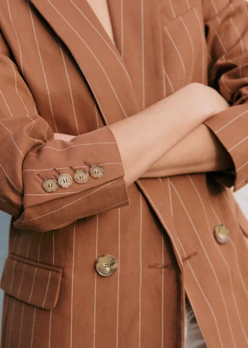Veste Christie - Rayures Tennis Choco Crème — image 3