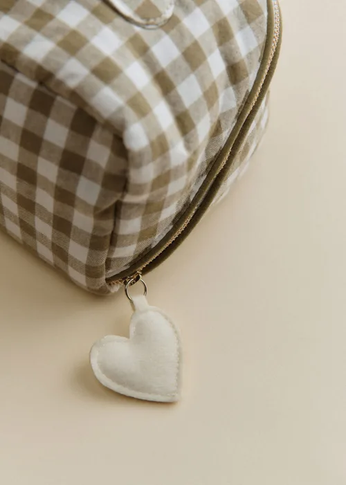 Maxi trousse de toilette - Vichy Vert — image 4