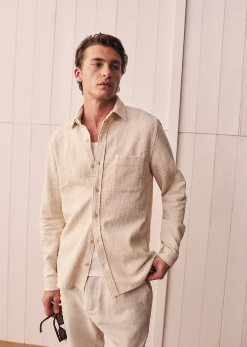 Chemise Lars Texturée - Naturel