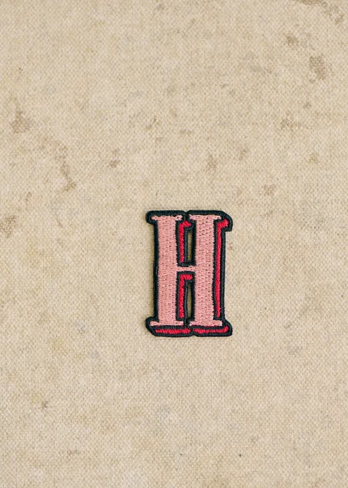 Ecusson Rose - Lettre H - Rose — image 2