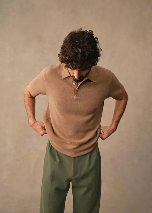 Polo Maille Sawyer - Beige Chiné — image 5
