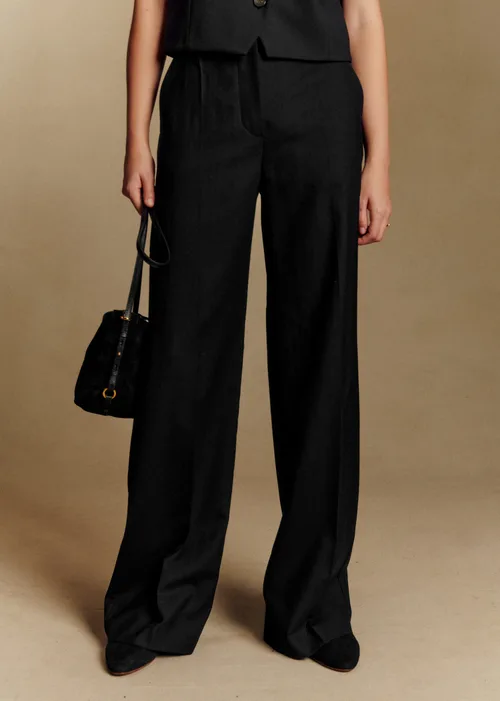 Pantalon Matheo - Noir Laine