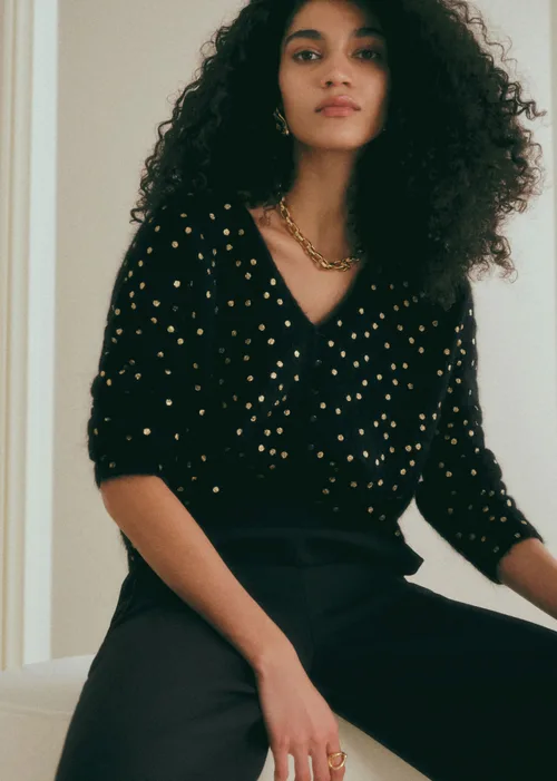 Gilet Lizy - Noir Coeur Doré — image 4