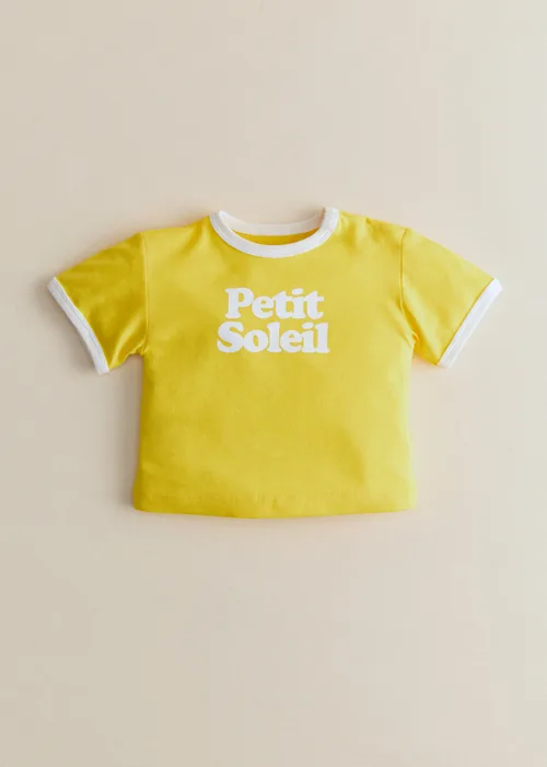 T-Shirt Petit Soleil - Jaune / Ecru