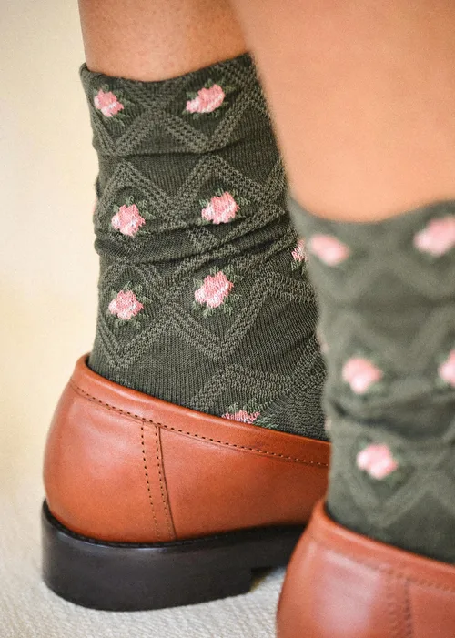 Chaussettes Julia - Olive — image 4