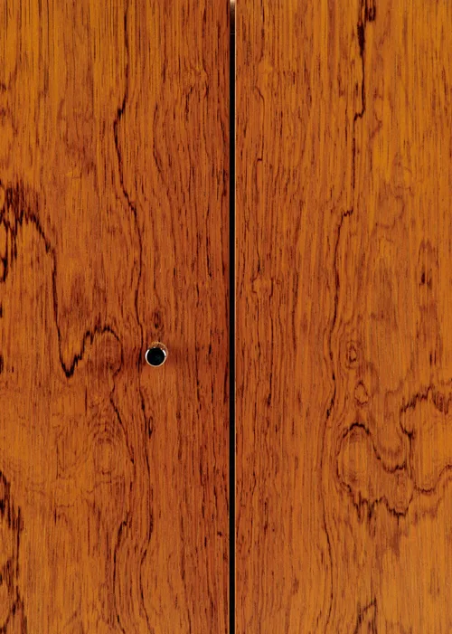 Enfilade en loupe d'orme et travertin années 70 - Loupe d'orme et travertin — image 3