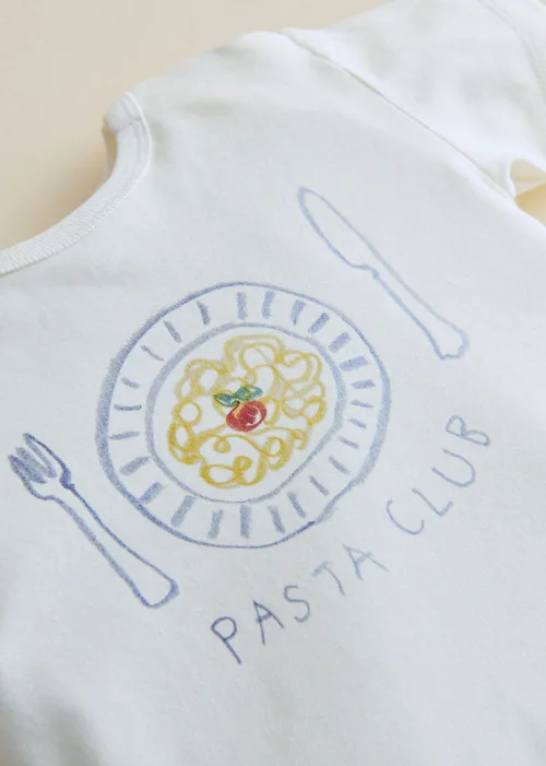 T-Shirt Pasta Club - Ecru — image 4