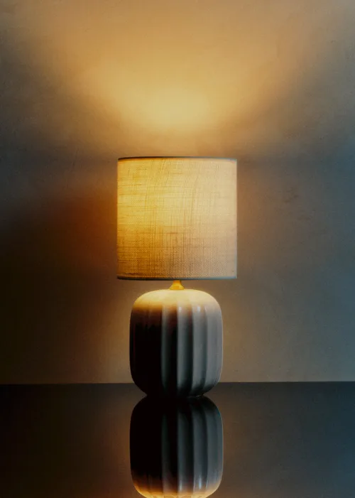 Lampe Traviata petit modèle - Ecru - Abat-jour Dolce - Jute Écru — image 5