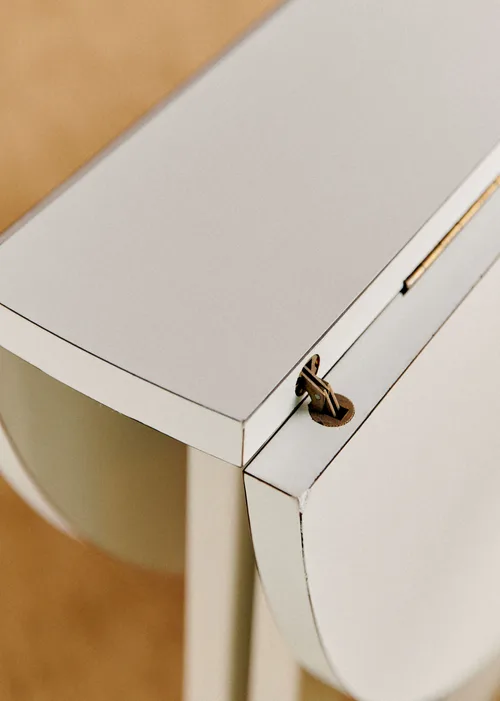 Ensemble de table et chaises blanches vintage - Bois — image 3