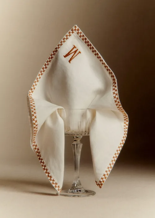 Serviette Monogramme - lettre M — image 4