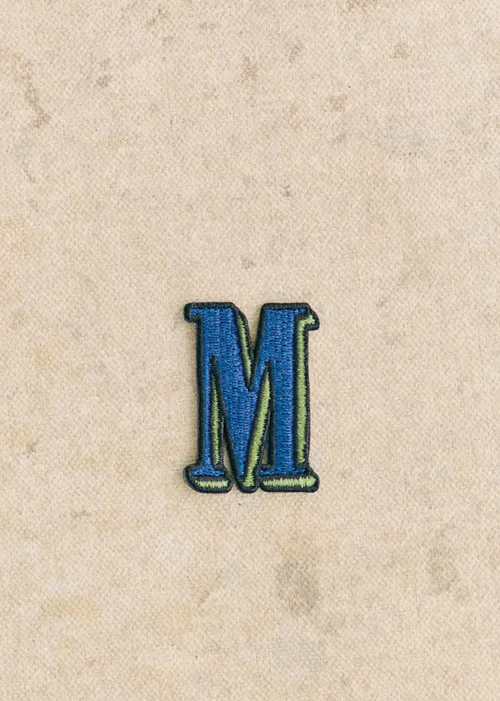 Lettre M Bleu