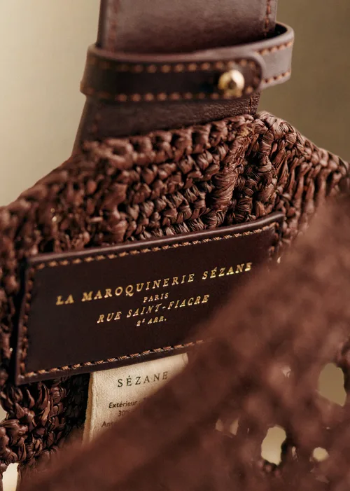 Panier Cleo - Raphia Choco — image 3