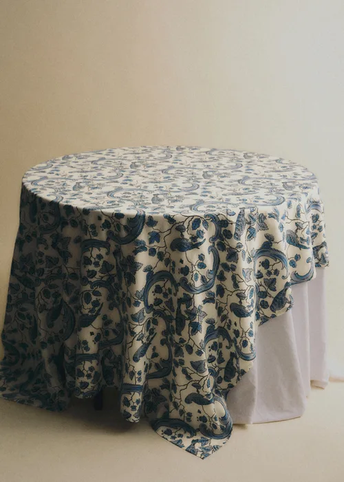 Nappe - Sézane x Antoinette Poisson - Imprimé Oiseaux Bleus — image 2