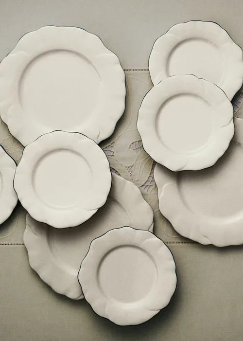 Set de 4 assiettes à dessert - Barcarolle - Bleu Vintage — image 5