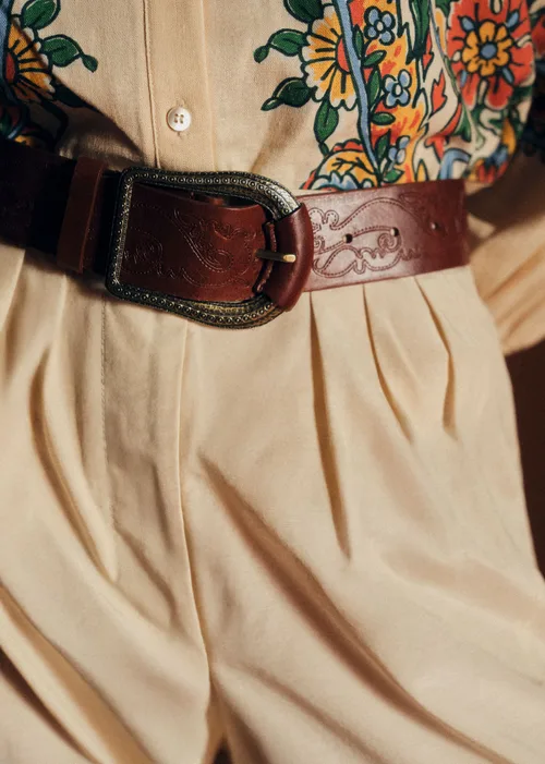 Ceinture Suzie - Chocolat Lisse Héritage — image 3