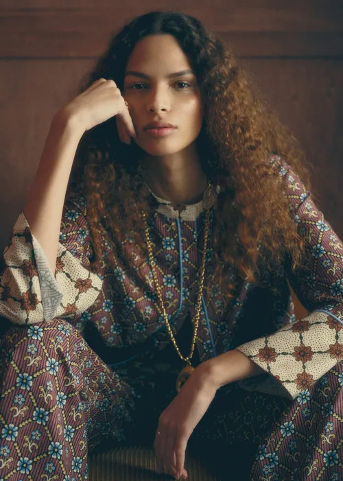 Blouse Lumilis - Sézane x Antoinette Poisson - Imprimé Coeur Garance — image 5