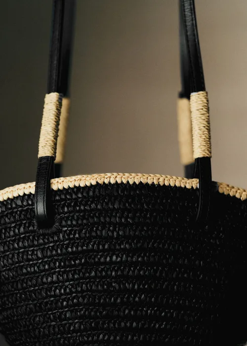 Panier Mini Maia - Raphia Noir — image 5