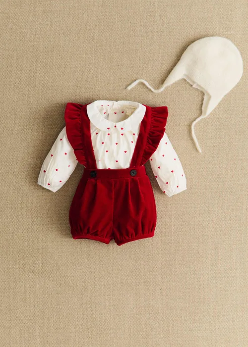 Blouse Lilou - Blanc / Broderie Rouge — image 3