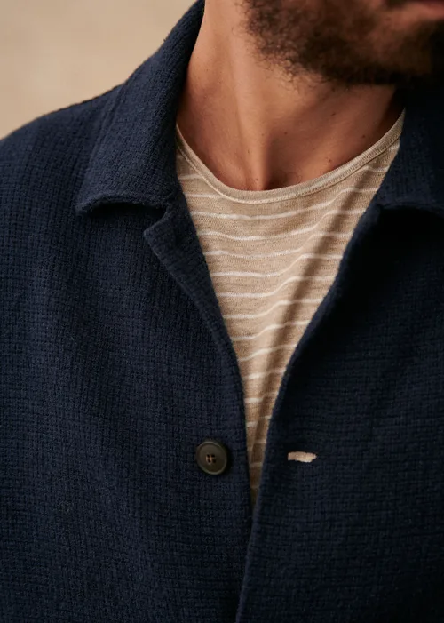Veste Irwin - Marine texturé — image 3