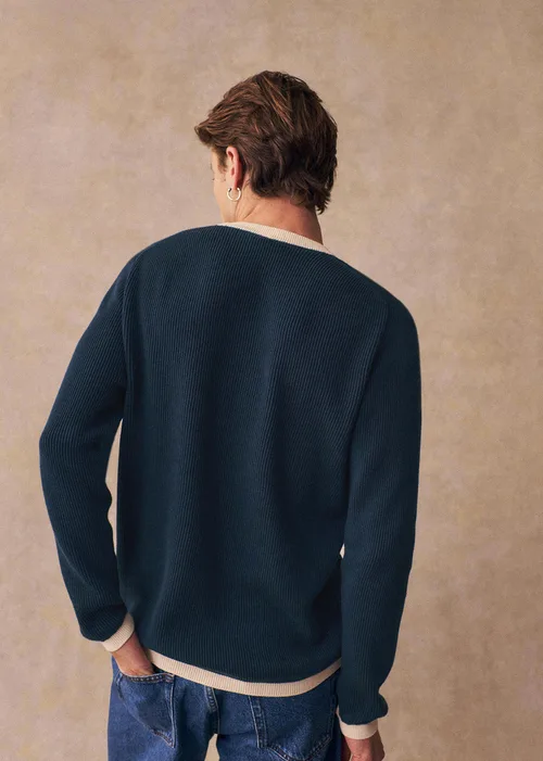 Pull Fenno - Bleu / Ecru — image 4